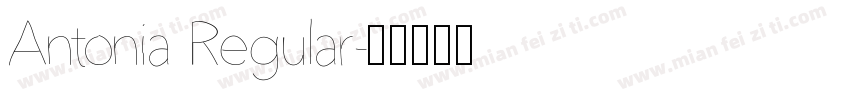 Antonia Regular字体转换